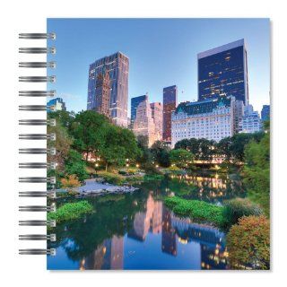 ECOeverywhere Central Park at Dusk Picture Photo Album, 18 Pages, Holds 72 Photos, 7.75 x 8.75 Inches, Multicolored (PA14408)  Wirebound Notebooks 