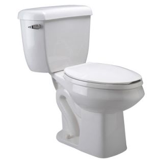 Zurn Pressure Assist 1.28 GPF /1.6 GPF Elongated 2 Piece Toilet with