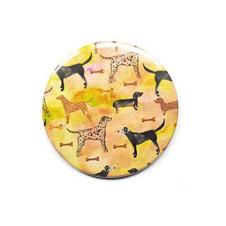 dog party pocket mirror by nikki strange