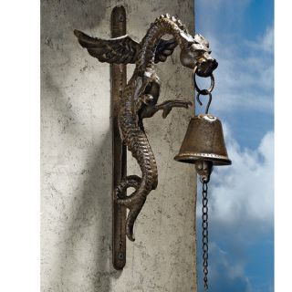 Florentine Dragon Gothic Iron Doorbell