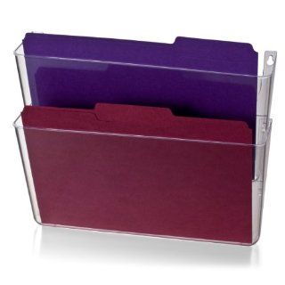 Officemate Wall File, Letter Size, Clear, 2 Pack (21404)  Hanging Wall Files 