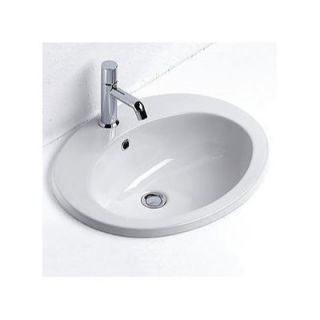 GSI Collection Panorama Contemporary Oval Self Rimming Bathroom Sink