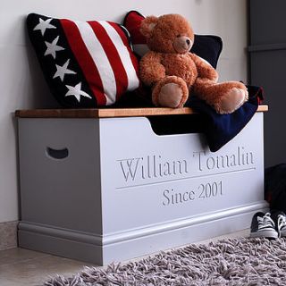 personalised toy box or storage chest by chatsworth cabinets