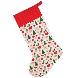 vintage style christmas stocking by belier