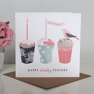 'happy birthday cupcake' card by studio seed