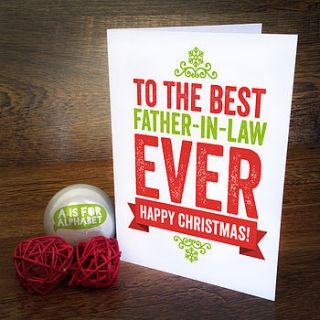 best father in law christmas card by a is for alphabet