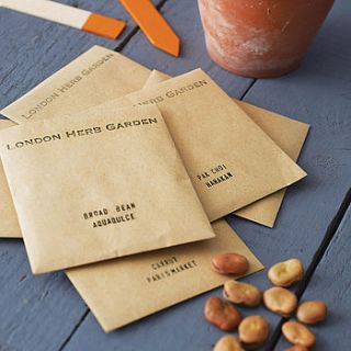 monthly vegetable seed club subscription by london herb garden