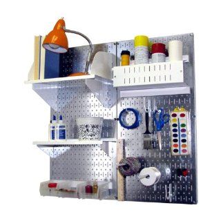 Wall Control Pegboard Hobby Craft Pegboard Organizer Storage Kit   Galvanized   Sewing Storage Products