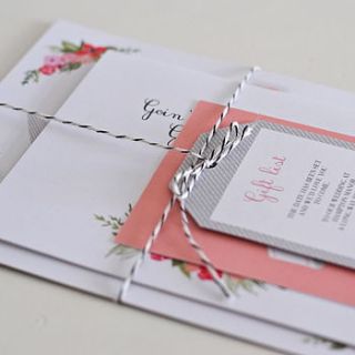 ribbon's wedding invitations by paper dates