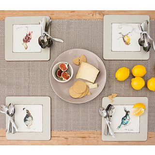 anna wright placemats by scarlett willow ltd