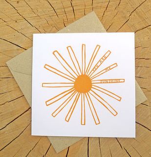 'you are my sunshine' greetings card by lydia's paper shop