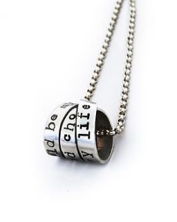 personalised women's rumours necklace by fingerprint jewellery