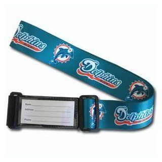 Miami Dolphins NFL Team Logo Adjustable Luggage Strap  Sports Fan Pendants  Sports & Outdoors