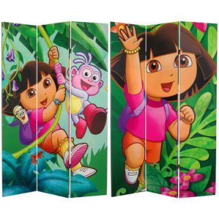 Oriental Furniture Tall Double Sided Dora and Friends Canvas Room