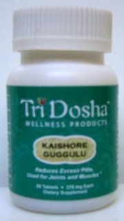 Kaishore Guggulu   Natural Anti Inflammatory and Joint Repair, Relieve Joint Pain, Muscle Soreness, Tendonitis, Hot Swollen Joint, Inflammation Joint, Low back Pain and Sciatica, Fibromyalgia and Pitta Arthritis.* 80 Tablets Health & Personal Care
