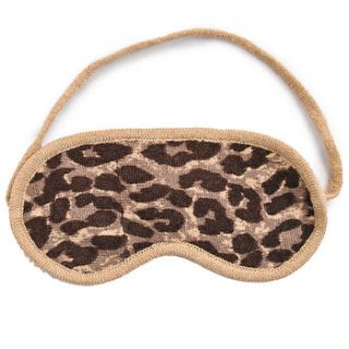 cashmere animal print eye mask by red ruby rouge