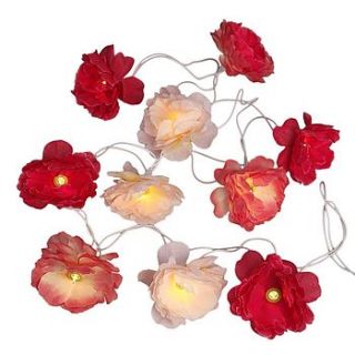 gardenia flower fairy lights by i love retro