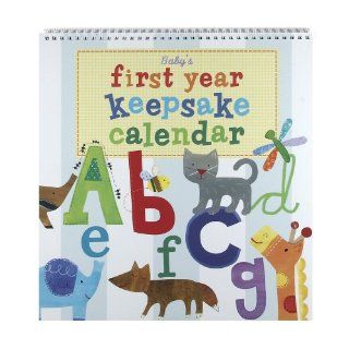 Jill McDonald Kids First Year Keepsake Calendar, Alphabet Animals  Baby Photo Journals  Baby