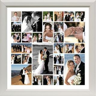 personalised wedding photo montage by the wonderwall print company