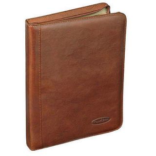 'dimaro' leather conference folder by maxwell scott leather goods