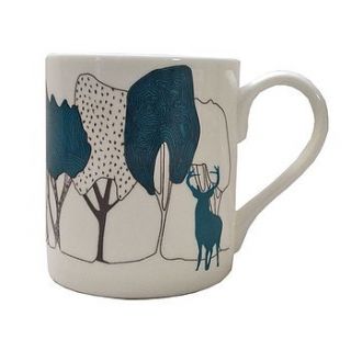 stag in the woods bone china cup by orwell and goode