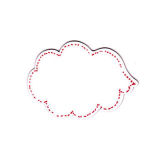 dry wipe speech bubble cloud magnet by sian zeng