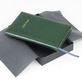 pocket leather golf score book by oh so cherished
