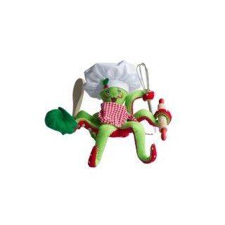 OCTOPUS CHEF 7" Kitchen BAKER Cook WISK Spoon CHRISTMAS Bendable Figure Annalee 2013   Collectible Figurines