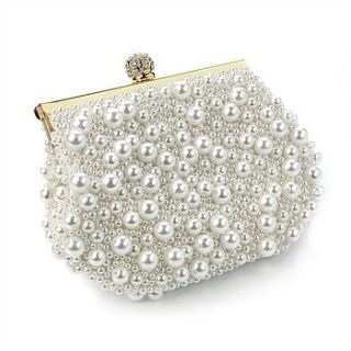 pearl and jewel clutch bag by my posh shop