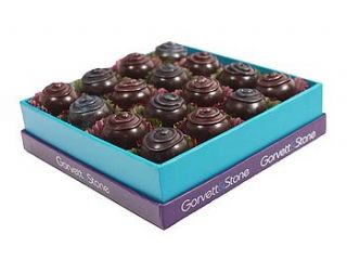 box of rose and violet fondants by gorvett & stone