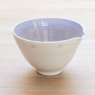porcelain daisy pouring bowl by penny spooner ceramics