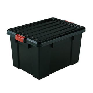 IRIS Stor It All Pro Series Large Storage Tote in Black with Red