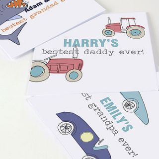 card for dad or grandad from your child by lucy sheeran