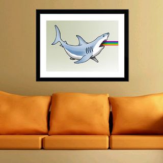 rainbow shark print by louis' shed