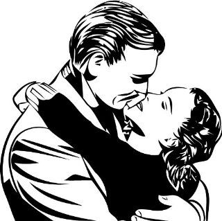 Gone with the Wind Wall Art Decal Sticker Home Decor  