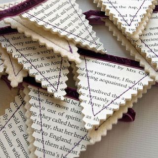 jane austen christmas tree bunting by nellie and elsie