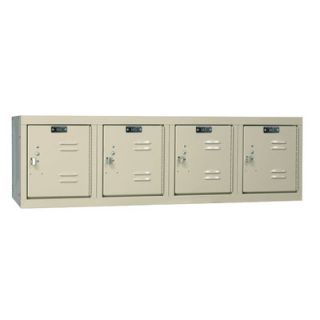 Hallowell Premium Stock Lockers   Four Wide Wall Mount (Assembled