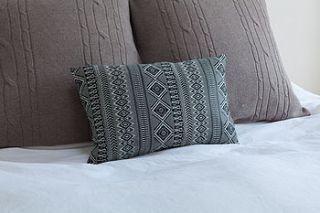 diamond lattice upcycled cushion by space 1a design