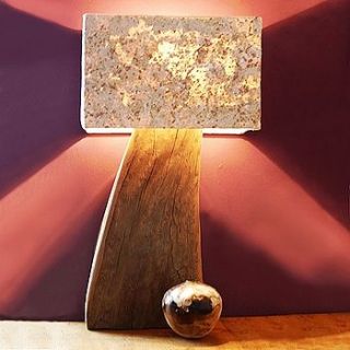 fin lamp by nautilus driftwood design