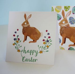 happy easter bunny card by kate slater