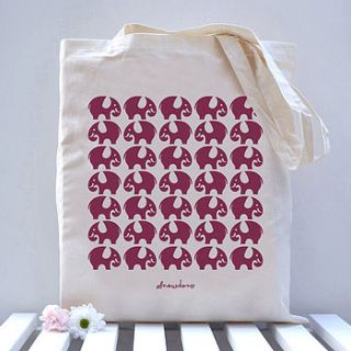 elephant tote bag by snowdon design & craft