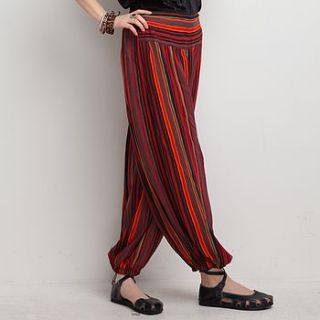 high waist harem trousers by lale style