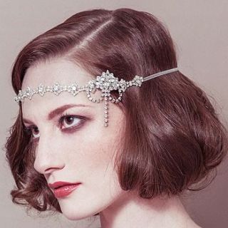 lottie diamante wedding forehead band by debbie carlisle