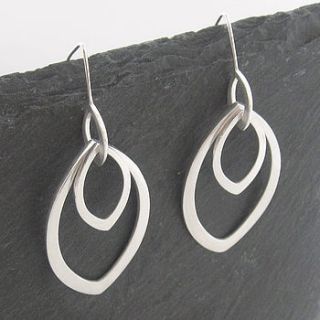 triple folium leaf earrings by emma kate francis