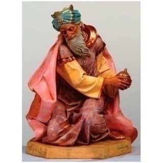 Fontanini 27 Scale Kneeling King Gaspar Figurine