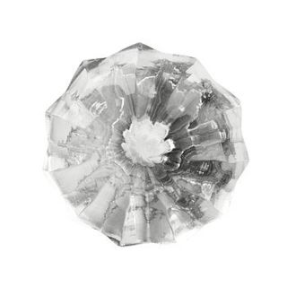 clear glass flower knob by horsfall & wright