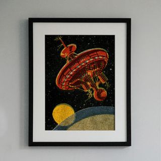 russian space station print by ink & sons