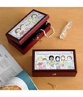 Personalized What Happens With the Girls Keepsake Box   Jewelry Chests
