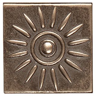 Shaw Floors Metal Sun Insert 2 Tile Accent in Bronze