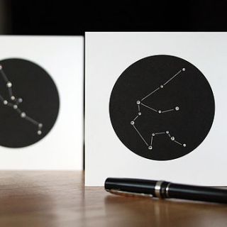 personalised constellation greeting card by starology
